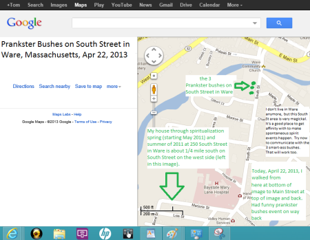 3 Prankster Bushes on South Street in Ware.  Where?  Ware.  Ware?  Nevermind. ;)  Click on image for larger image